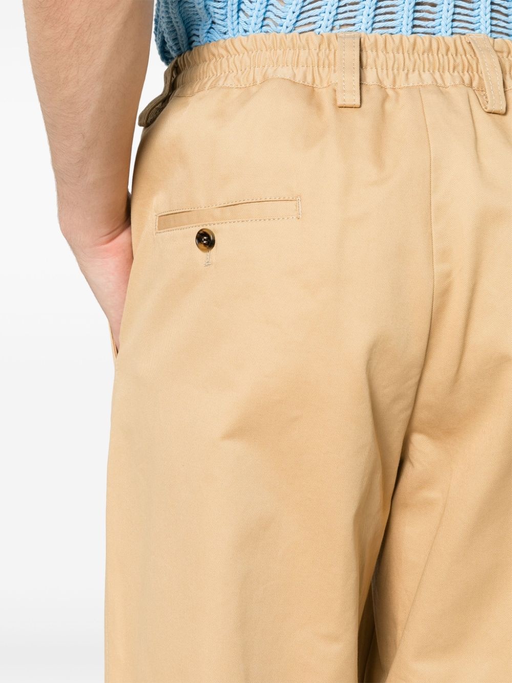 gabardine tapered trousers - 5