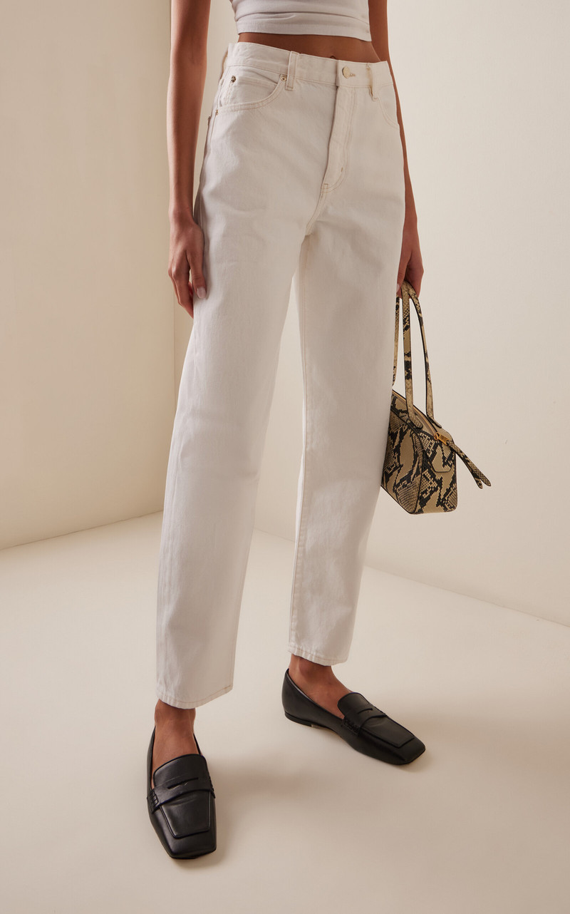 The Neat Rigid High-Rise Barrel-Leg Jeans white 3