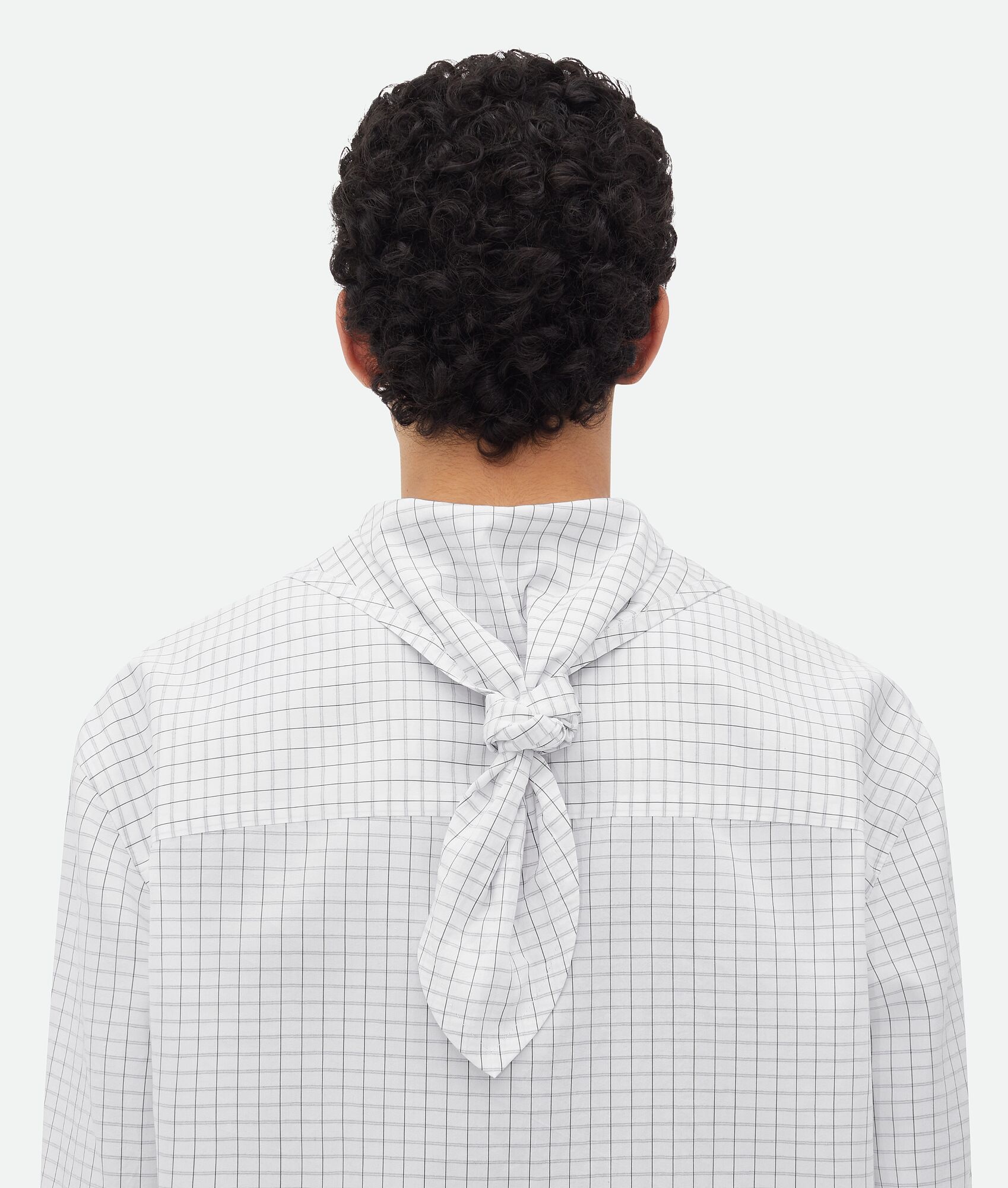 Crisp Cotton Silk Check Bandana Shirt - 5