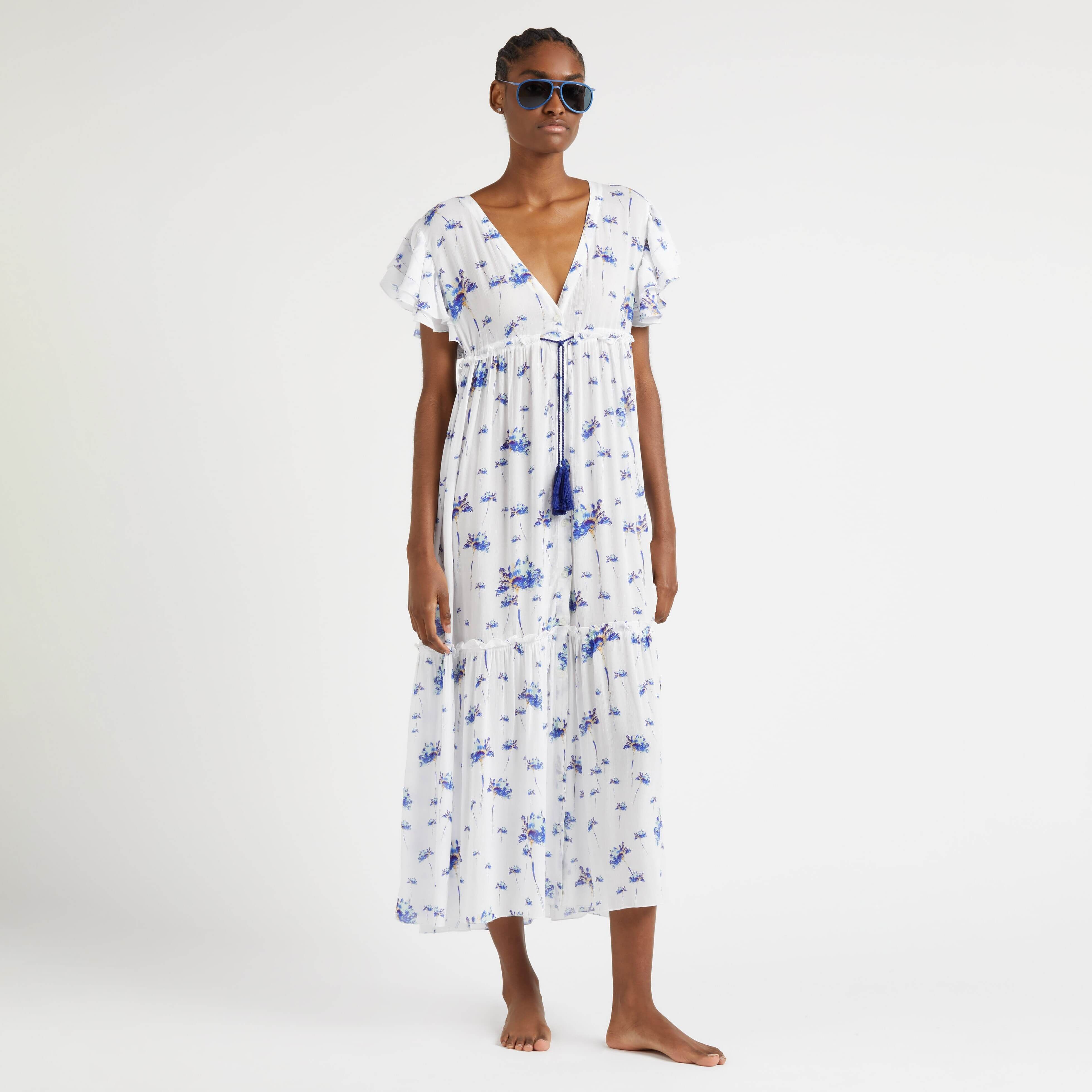 Women Long Viscose Dress Herbier - 5