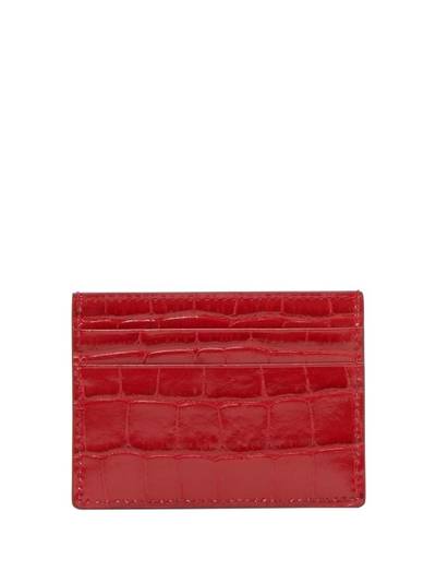 Burberry embossed-leather TB card case outlook