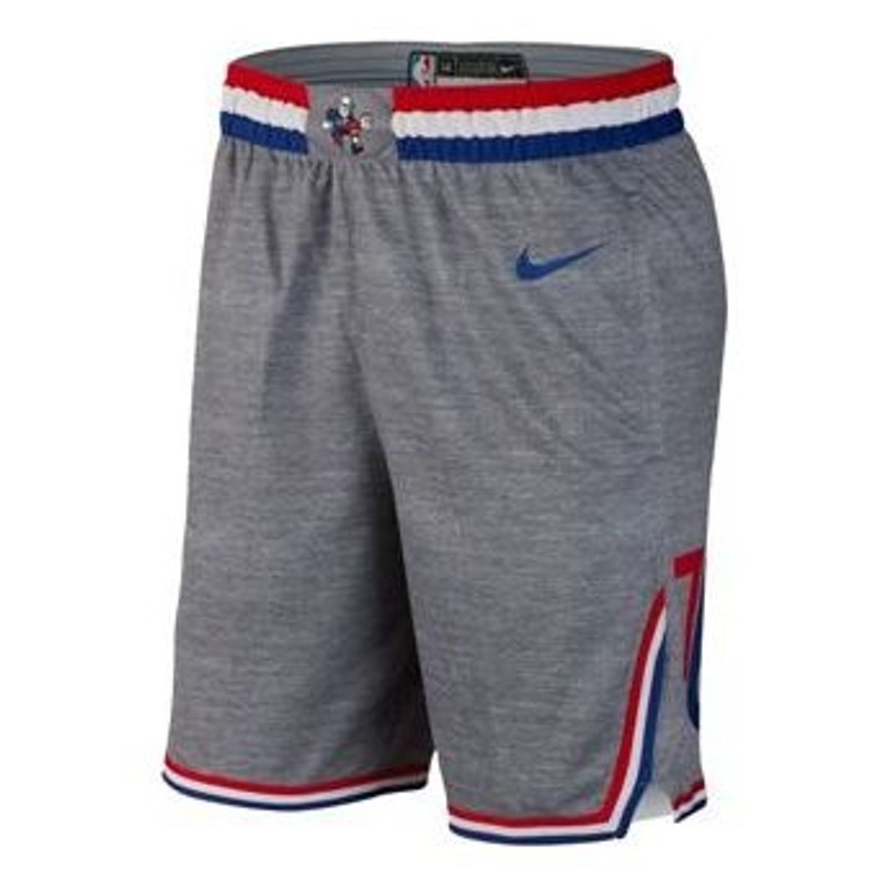 Nike NBA City Edition Swingman Shorts Philadelphia 76ers Gray 912141-063 1
