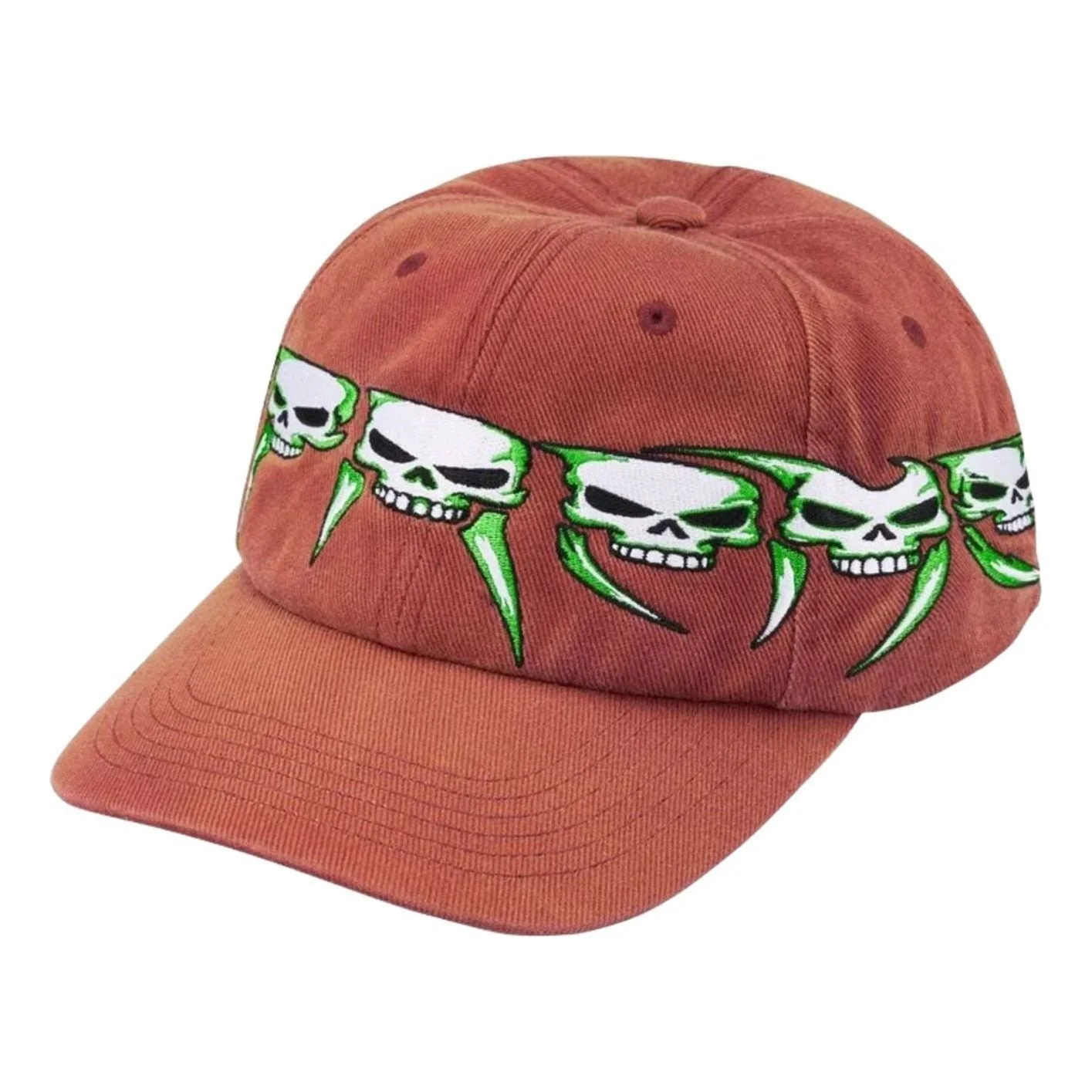 Supreme FW26 Skulls Spellout 6-Panel 'Rust' SUP-FW26-1084-RST - 1
