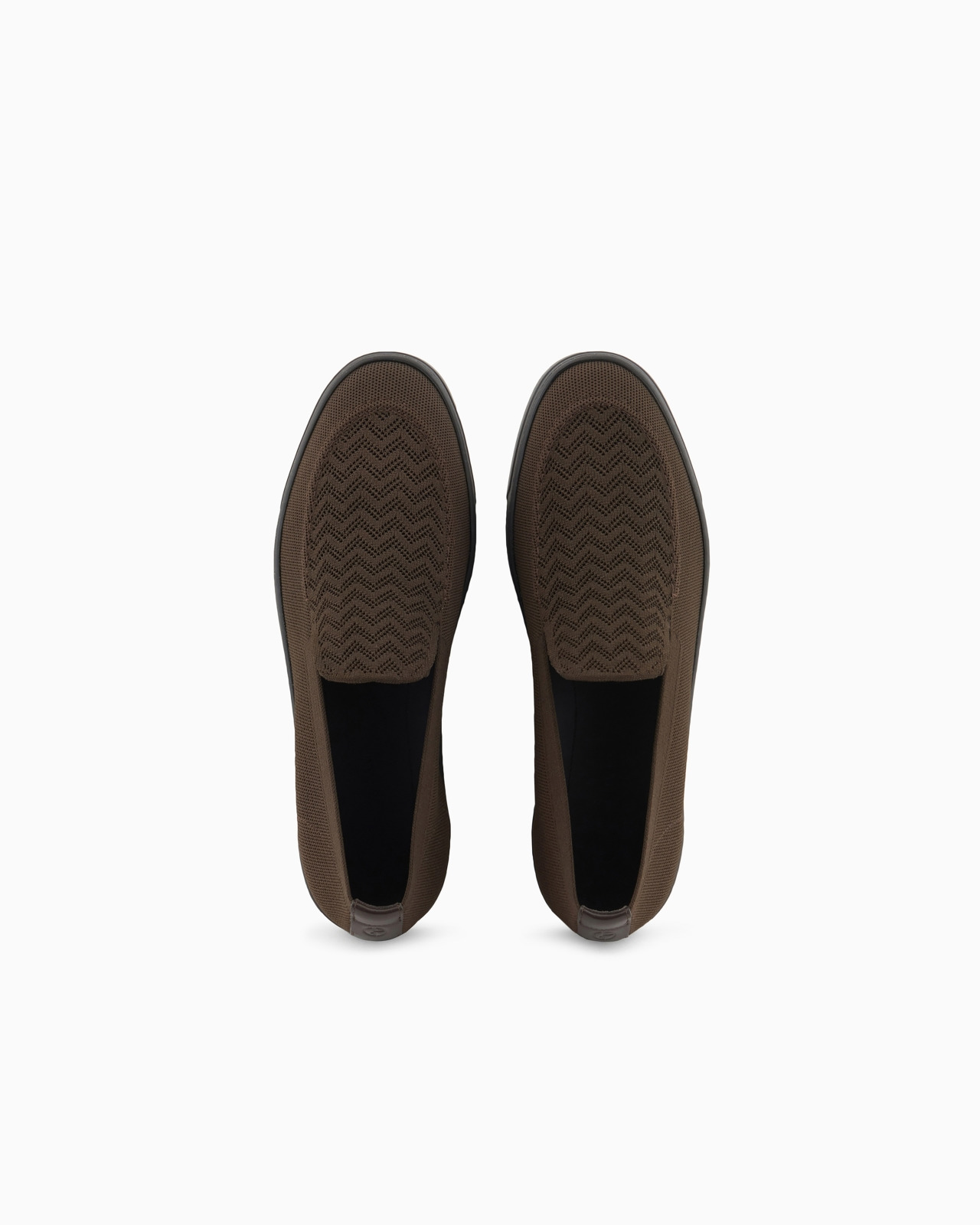 ASV chevron jacquard fabric slip-ons - 3