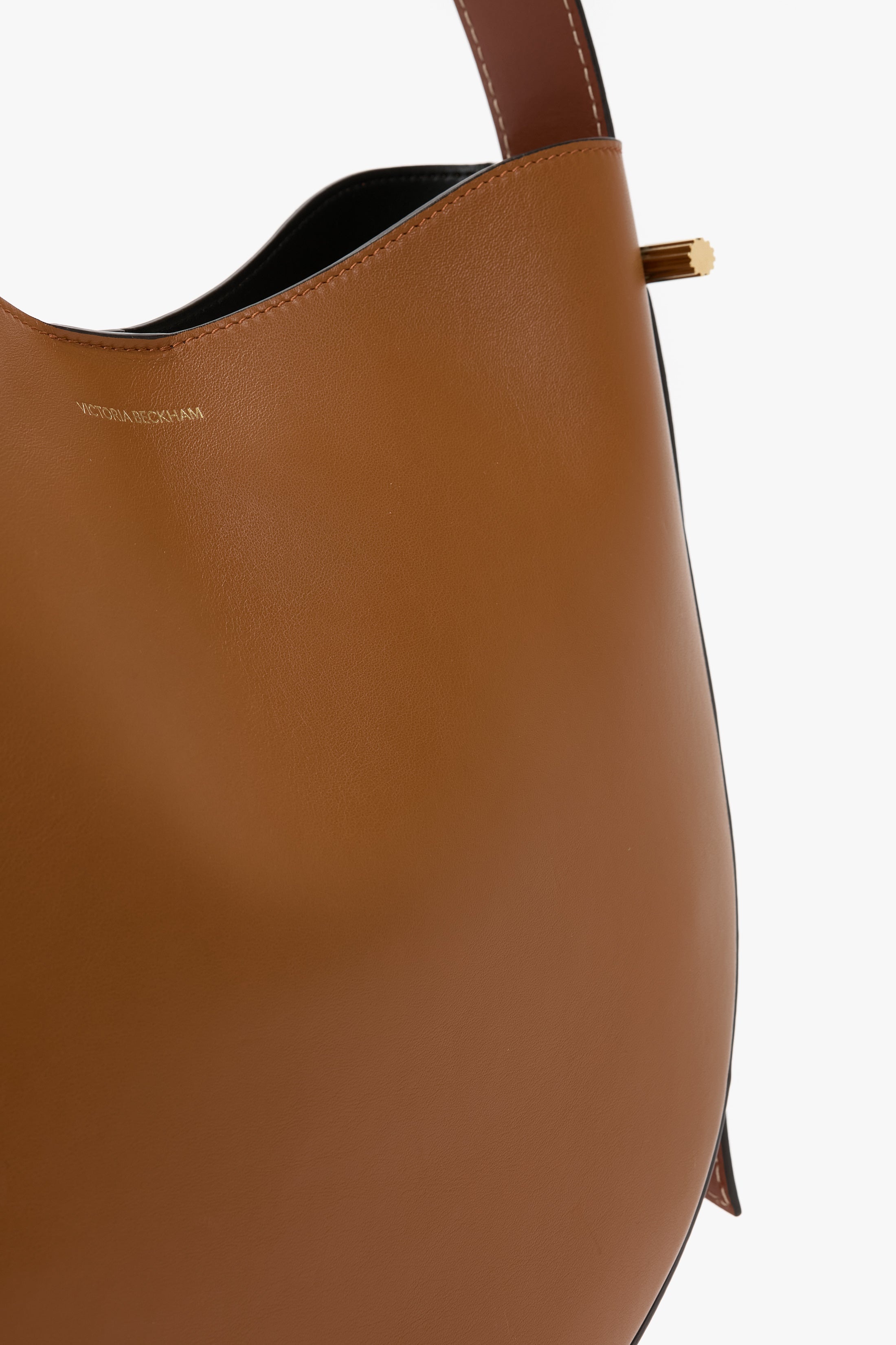 Dia Hobo Bag In Tan Smooth Leather - 6