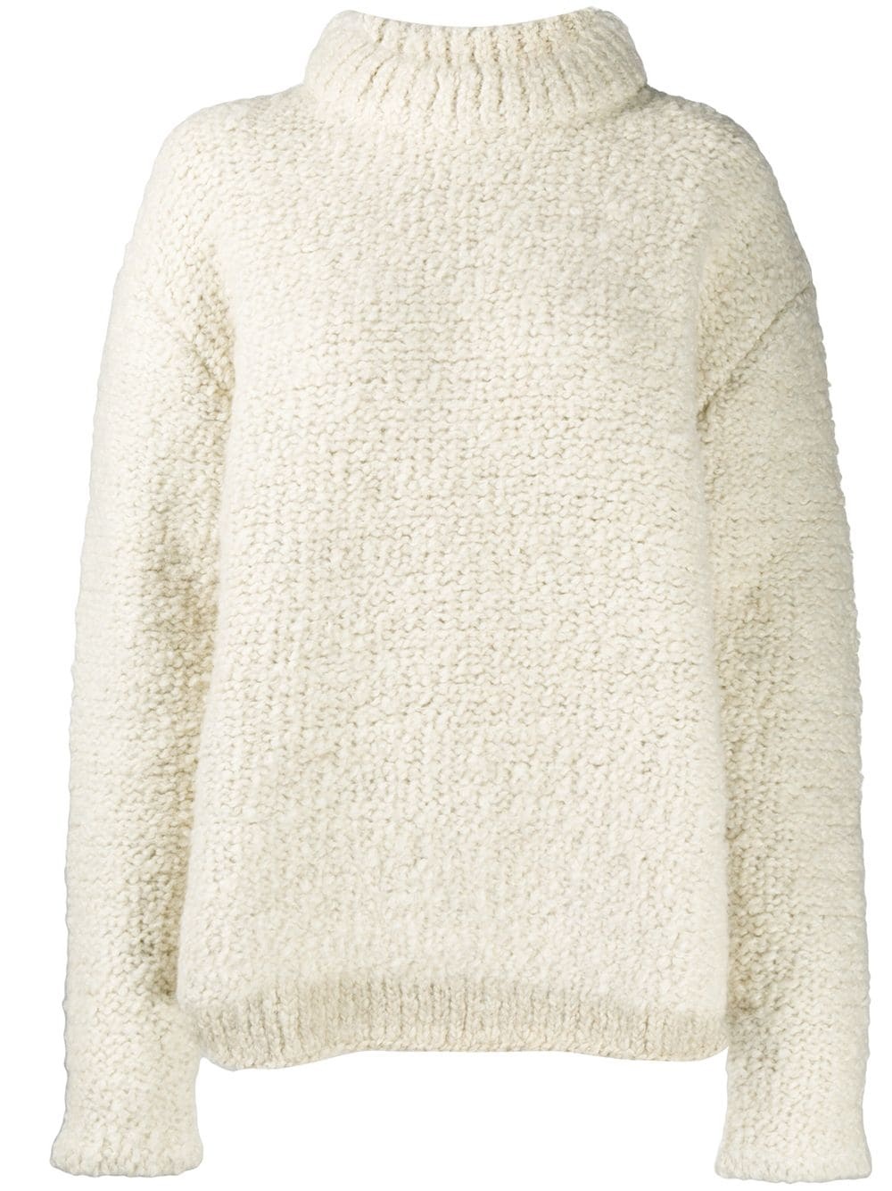 textured oversized knitted jumper - 1