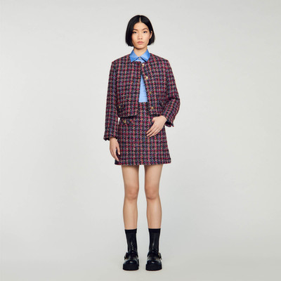 Sandro SHORT TWEED SKIRT outlook