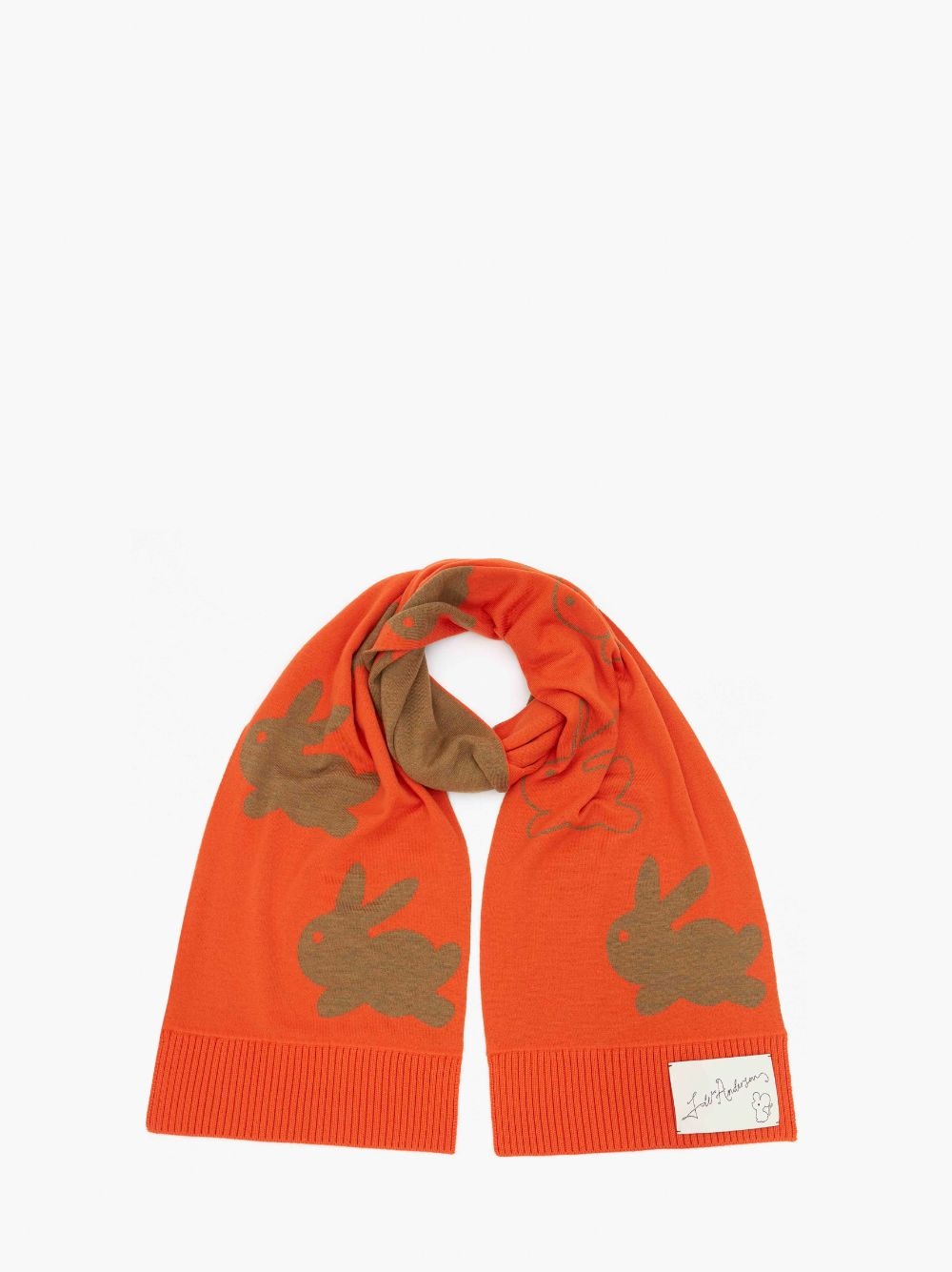 SCARF WITH BUNNY MOTIF - 1