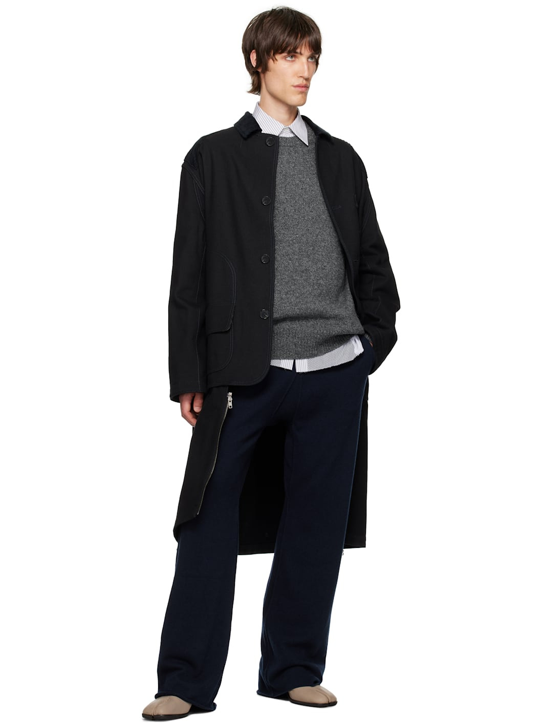Gray Tabi Ankle Boots - 5