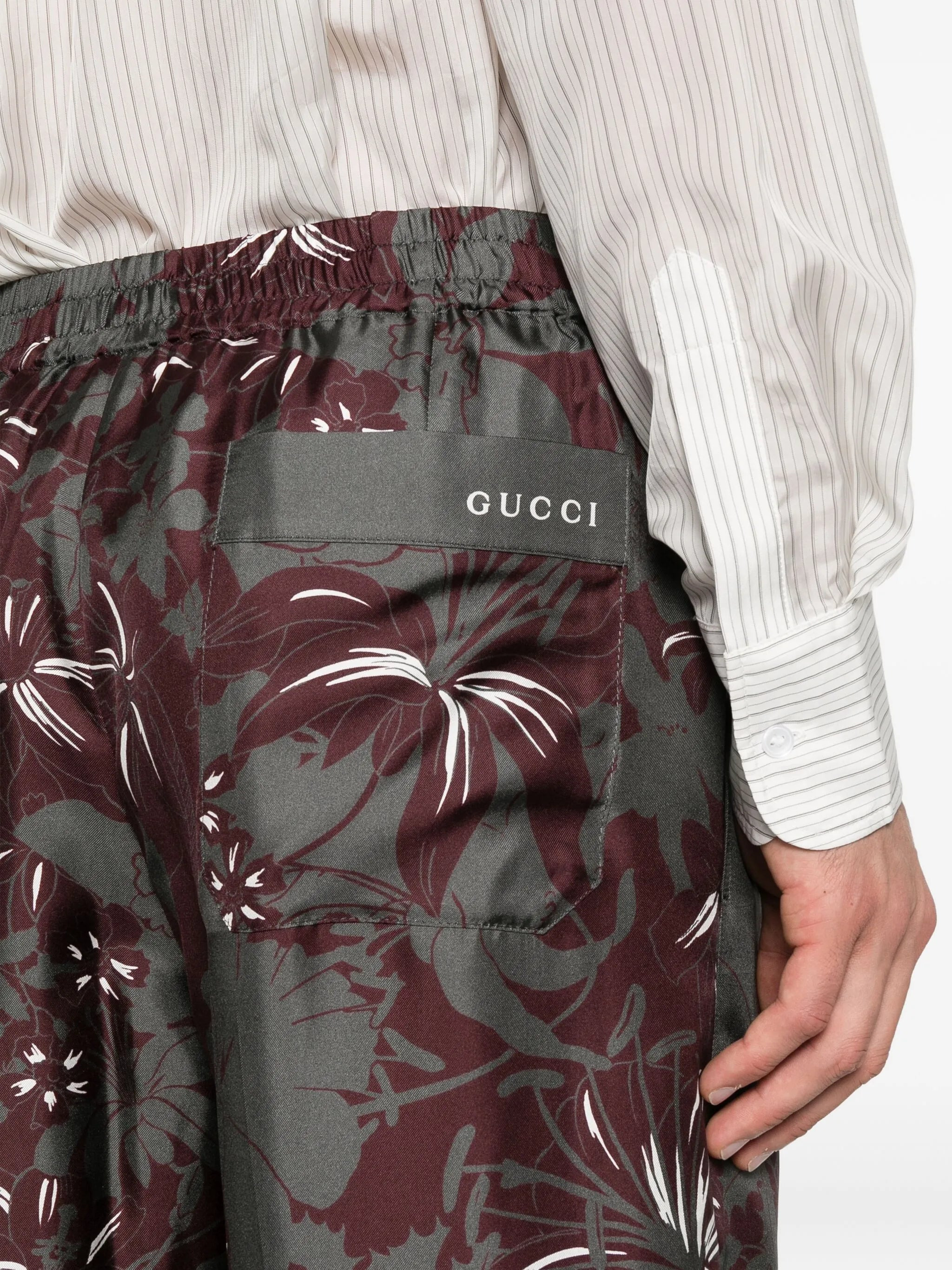 Gucci Floral-print Silk Trousers - 5