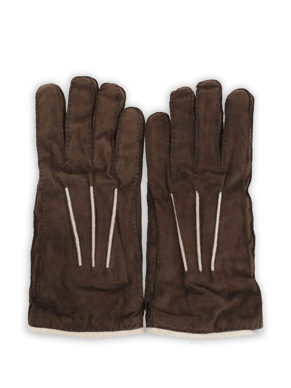 suede cashmere-lined gloves - 1
