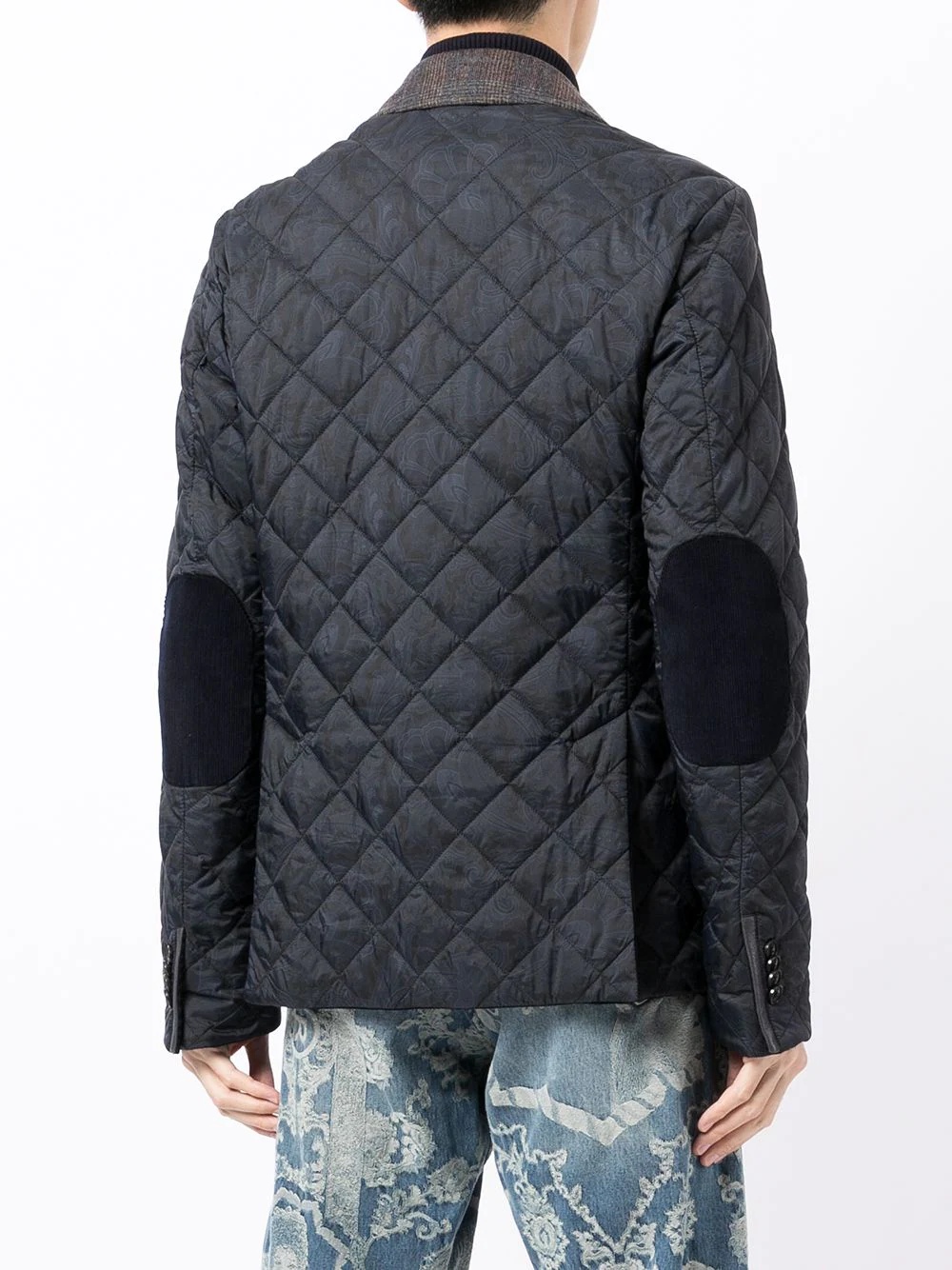 paisley-print quilted jacket - 4