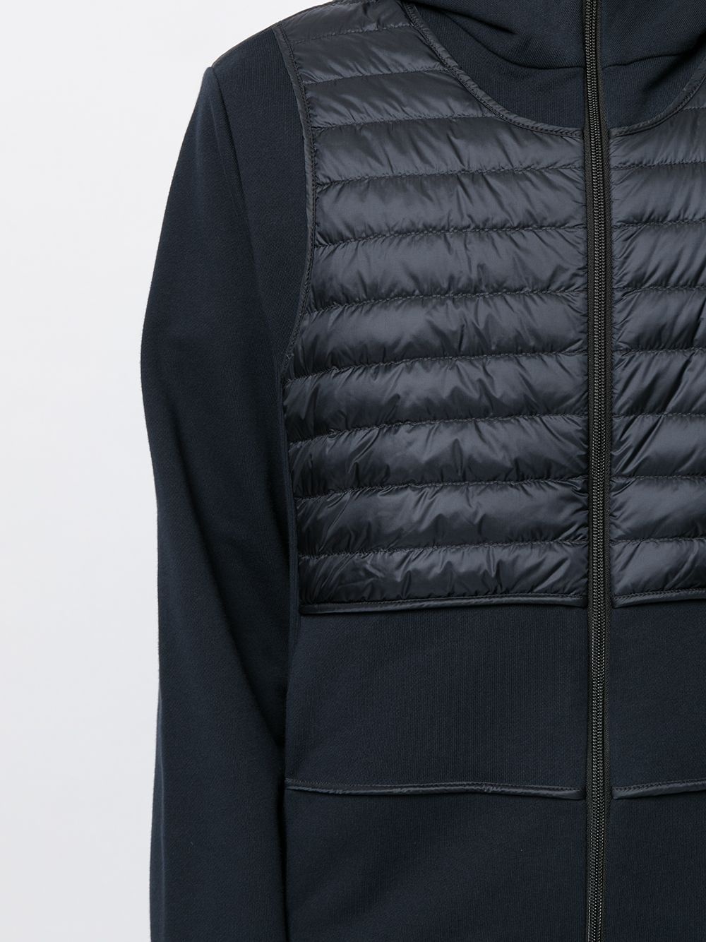 quilted-panel hoodie - 5