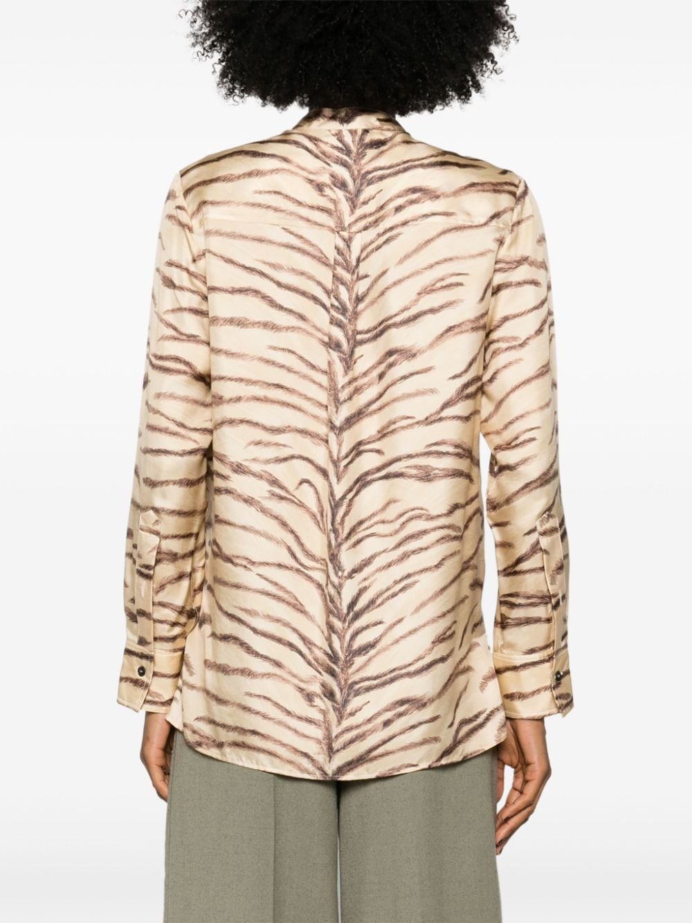tiger-print shirt - 4