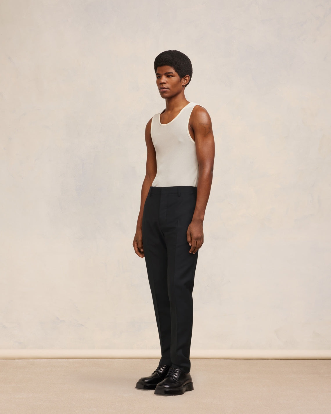 【関税&送料込】Ami Paris Pantalone A Sigaretta In Lana AMI Paris CIGARETTE FIT TROUSERS | REVERSIBLE