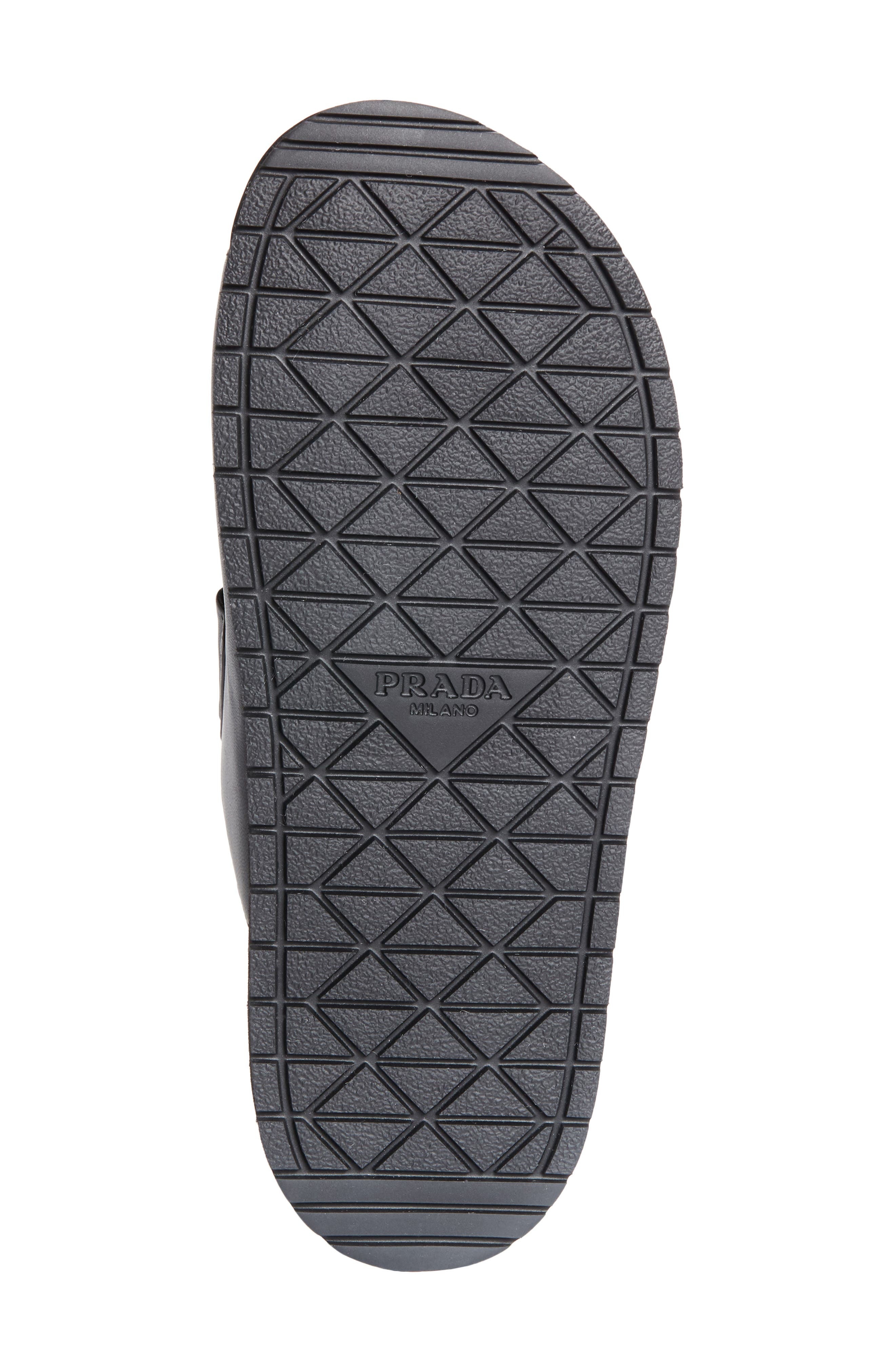 Prada Double Band Slide Sandal in Nero at Nordstrom - 6