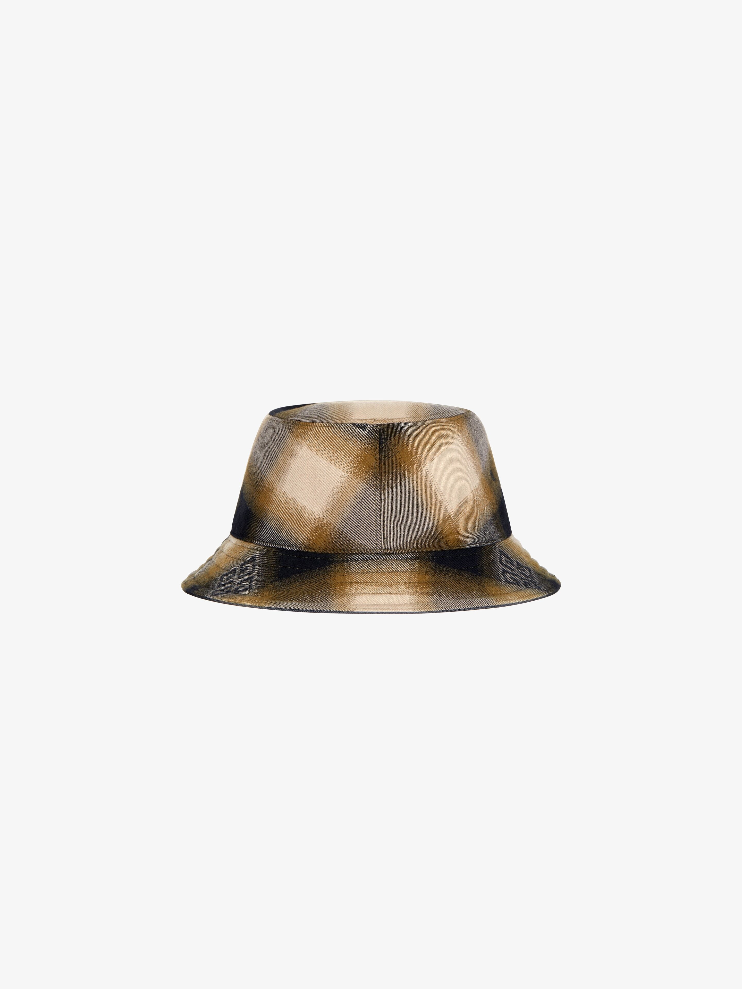 REVERSIBLE CHECKED 4G BUCKET HAT - 5