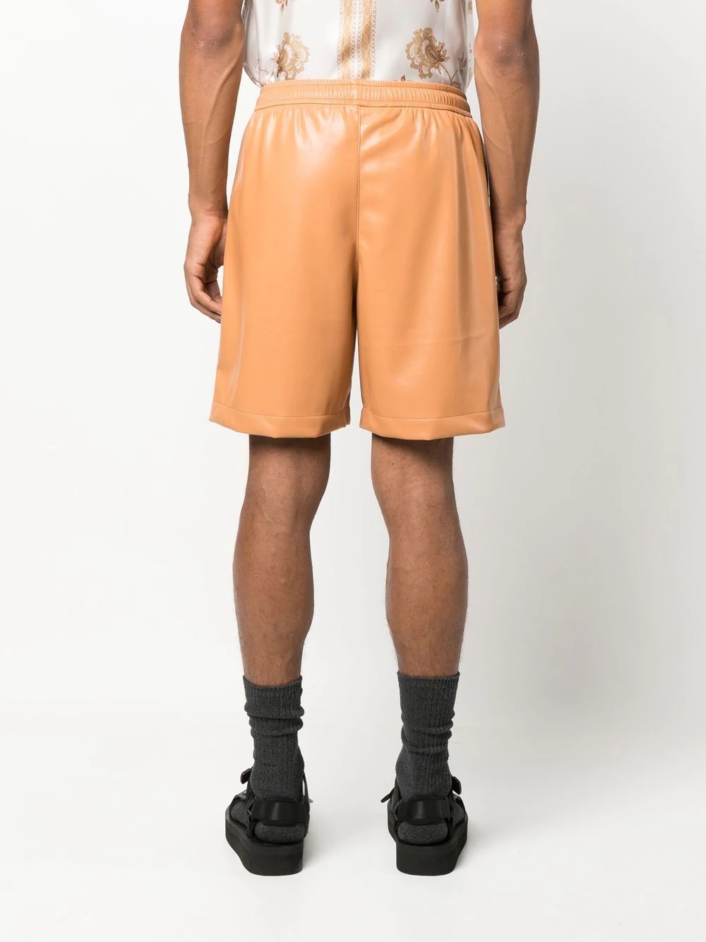 Doxxi faux-leather bermuda shorts - 4