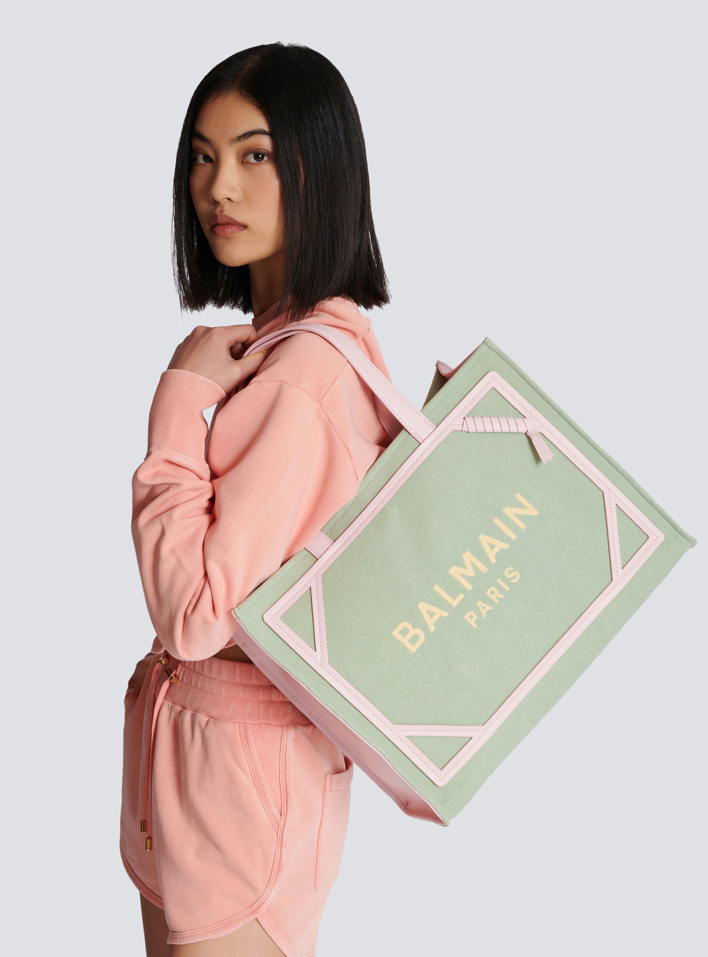 B-Army Medium canvas and leather tote bag - 8