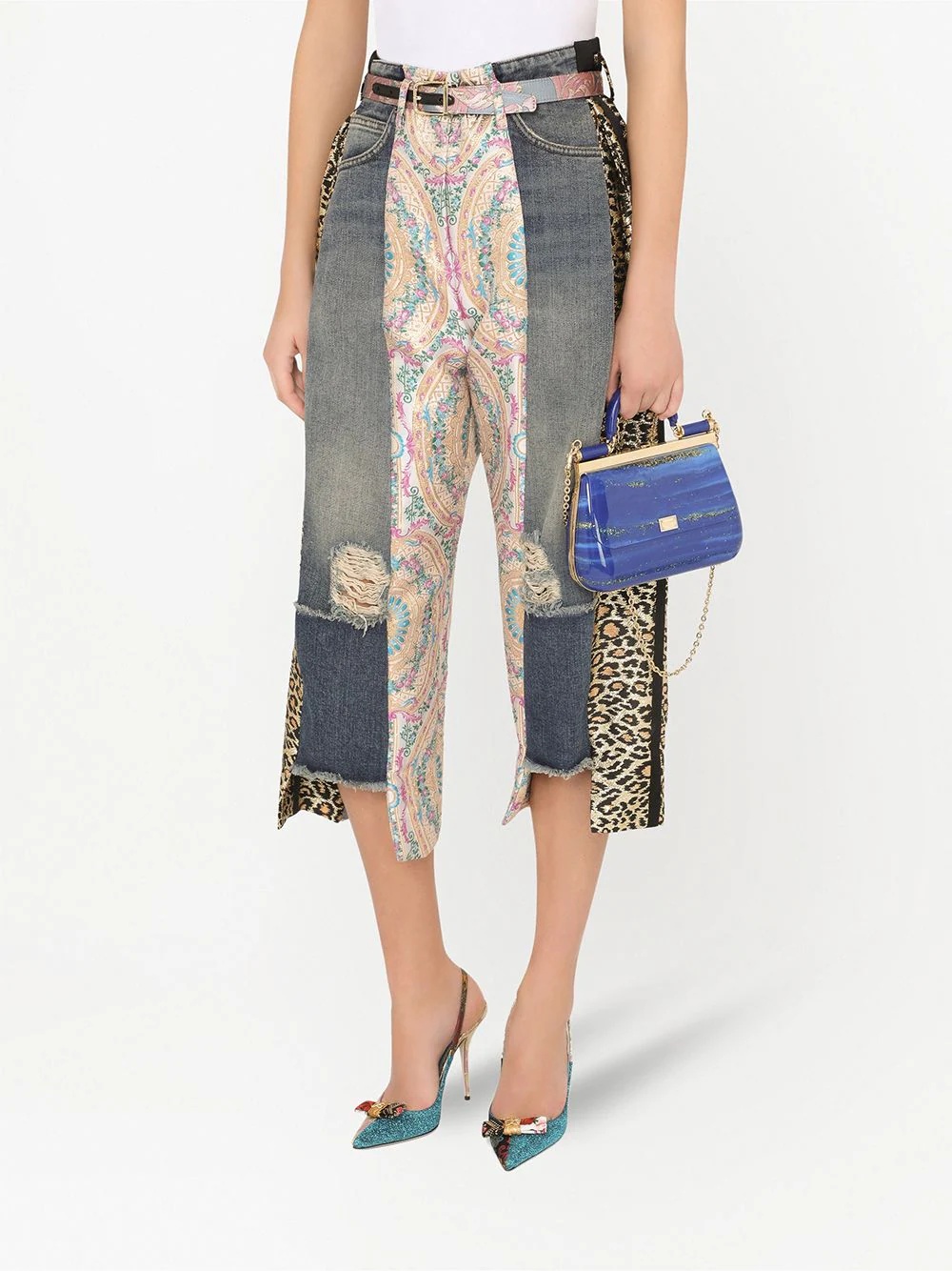 Sicily marble-effect tote bag - 5