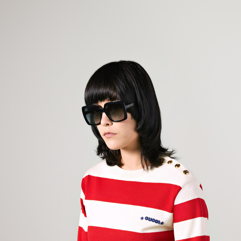 GG0418S Oversize rectangular sunglasses 3