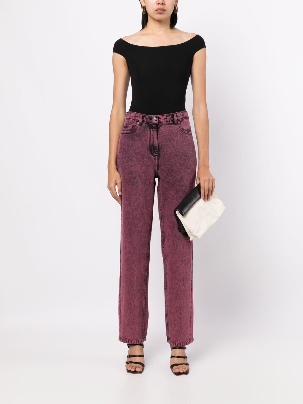 overdyed boyfriend jeans - 2