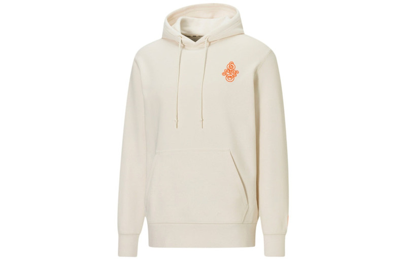 남자의 PUMA x PRONOUNCE 크로스오버 뒤 자수 큰 본 니트 크림 화이트 532143-93 - 1
