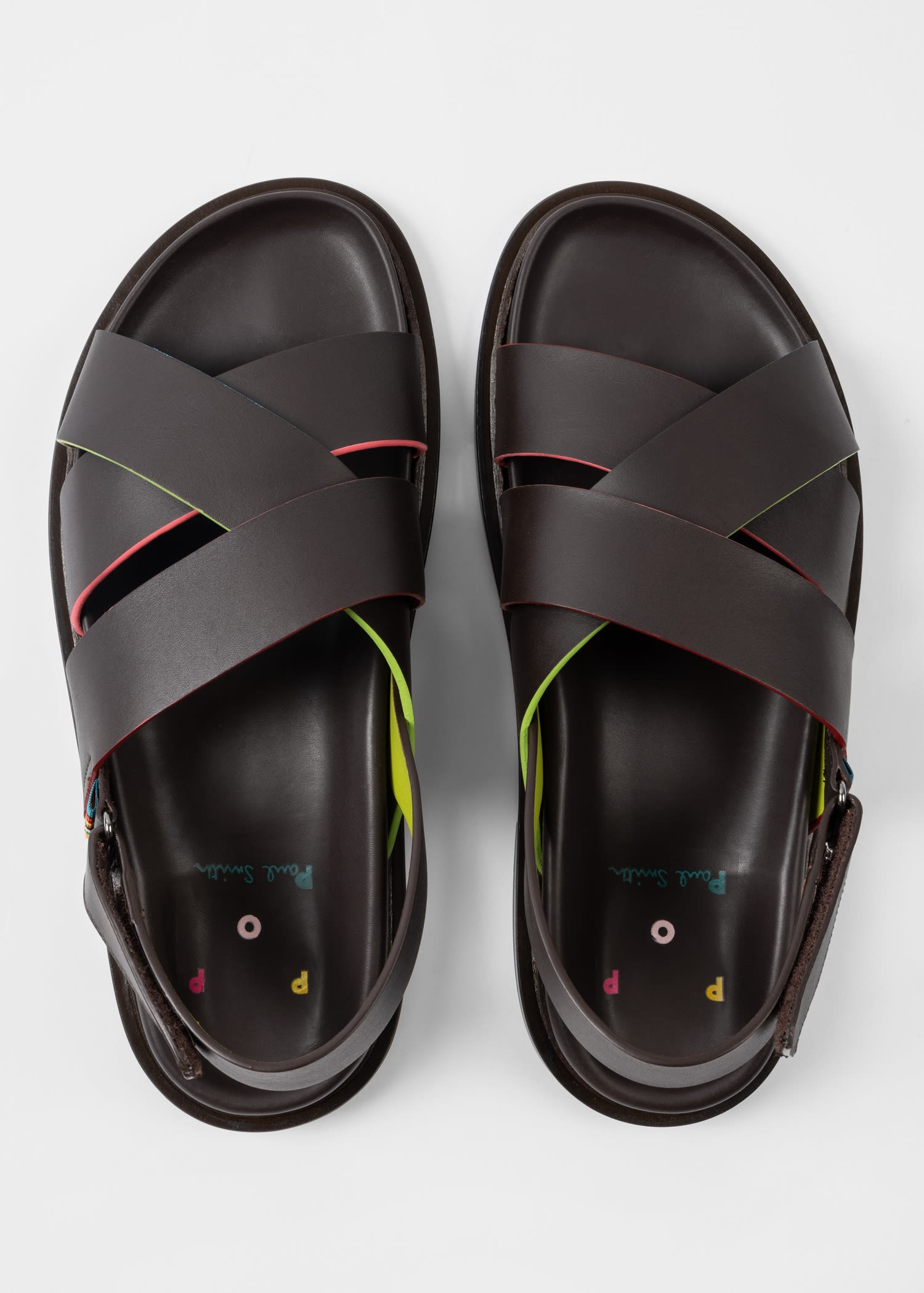 Dark Brown Leather Sandals - 5
