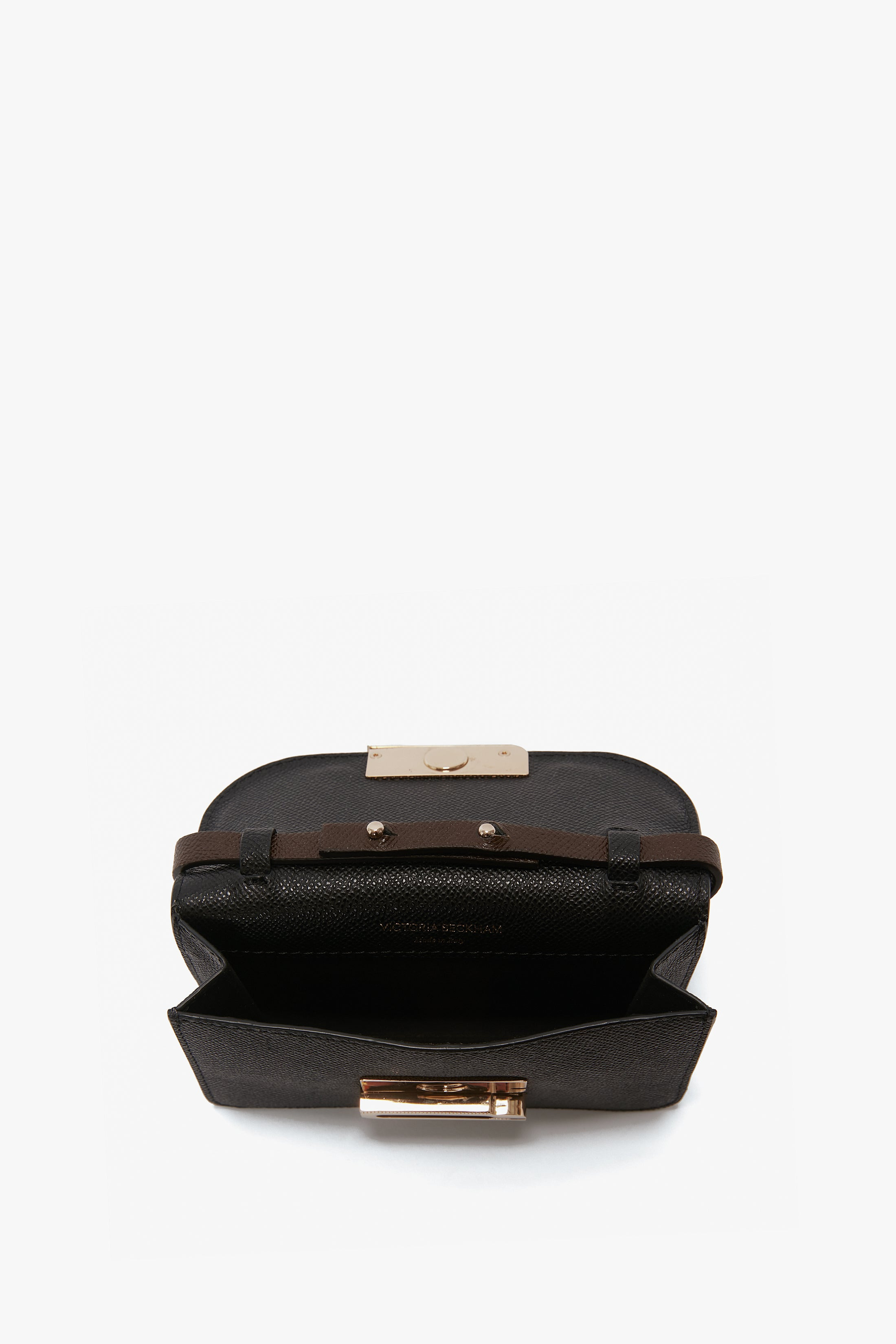 The Nano Dorian Bag In Black Grained Leather - 5