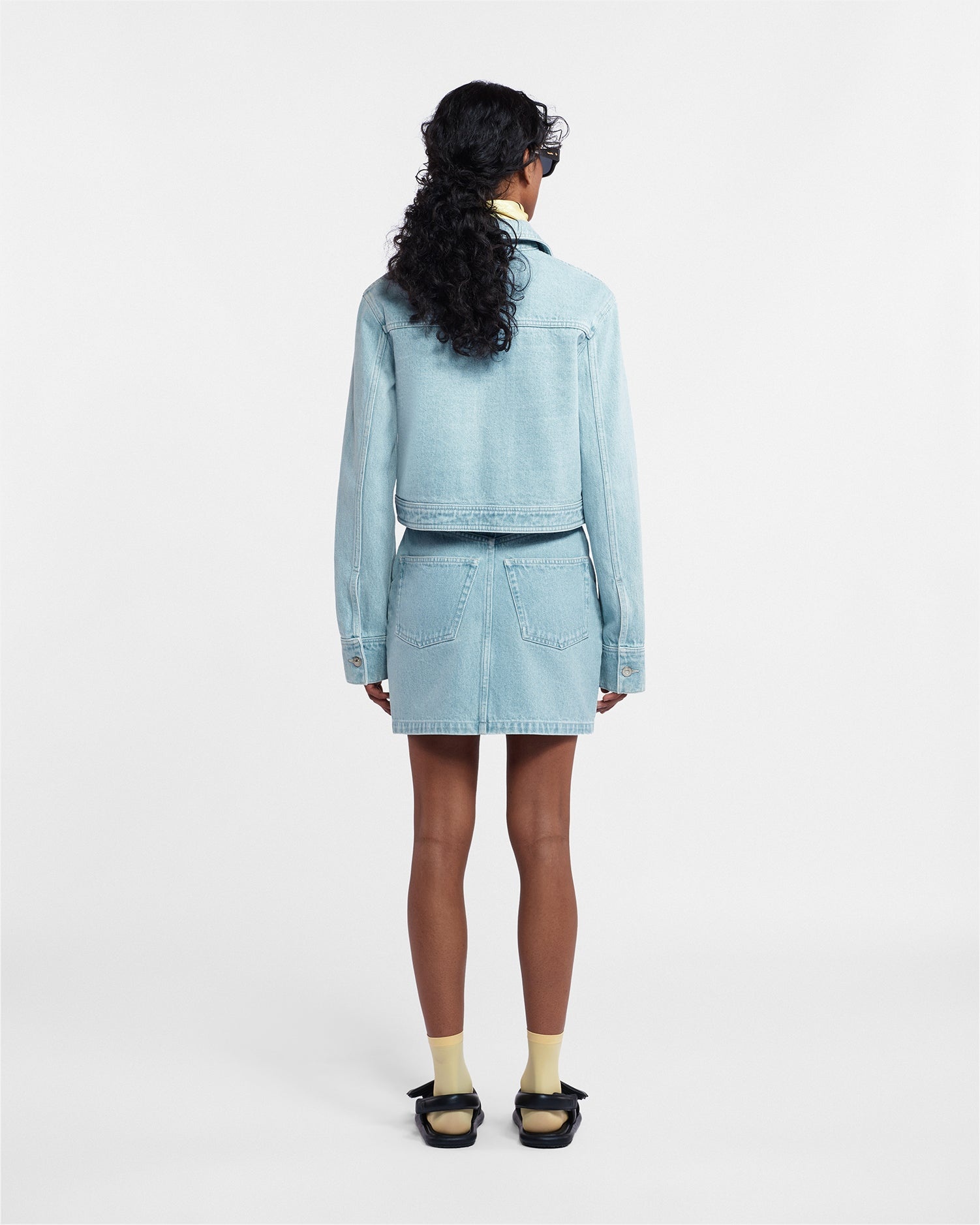 Denim Mini Skirt - 4