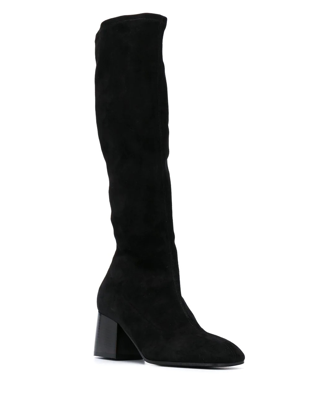 square toe knee-high boots - 2