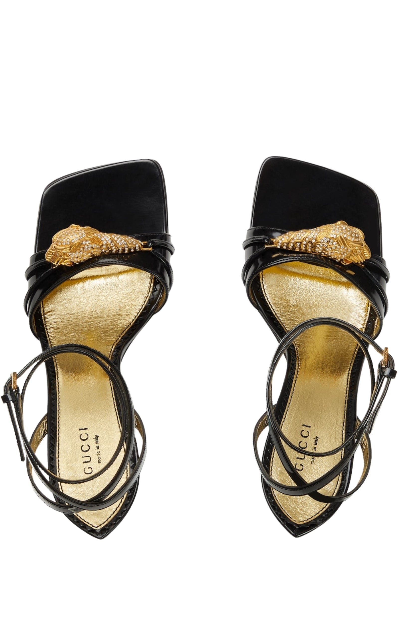 シューズ・サンダルその他 Two-Toned Dora Wedge Sandals GUCCI Two-Toned Embellished Wedge Sandals | runwaycatalog
