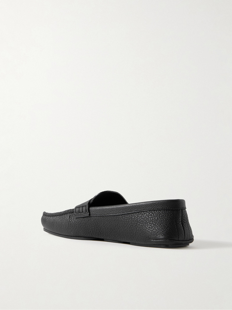 Billy Textured-leather Loafers 3