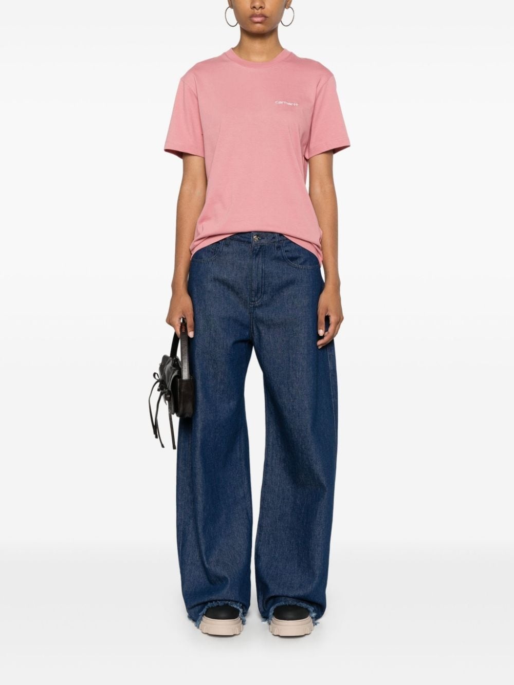 Script embroidery T-shirt - 2