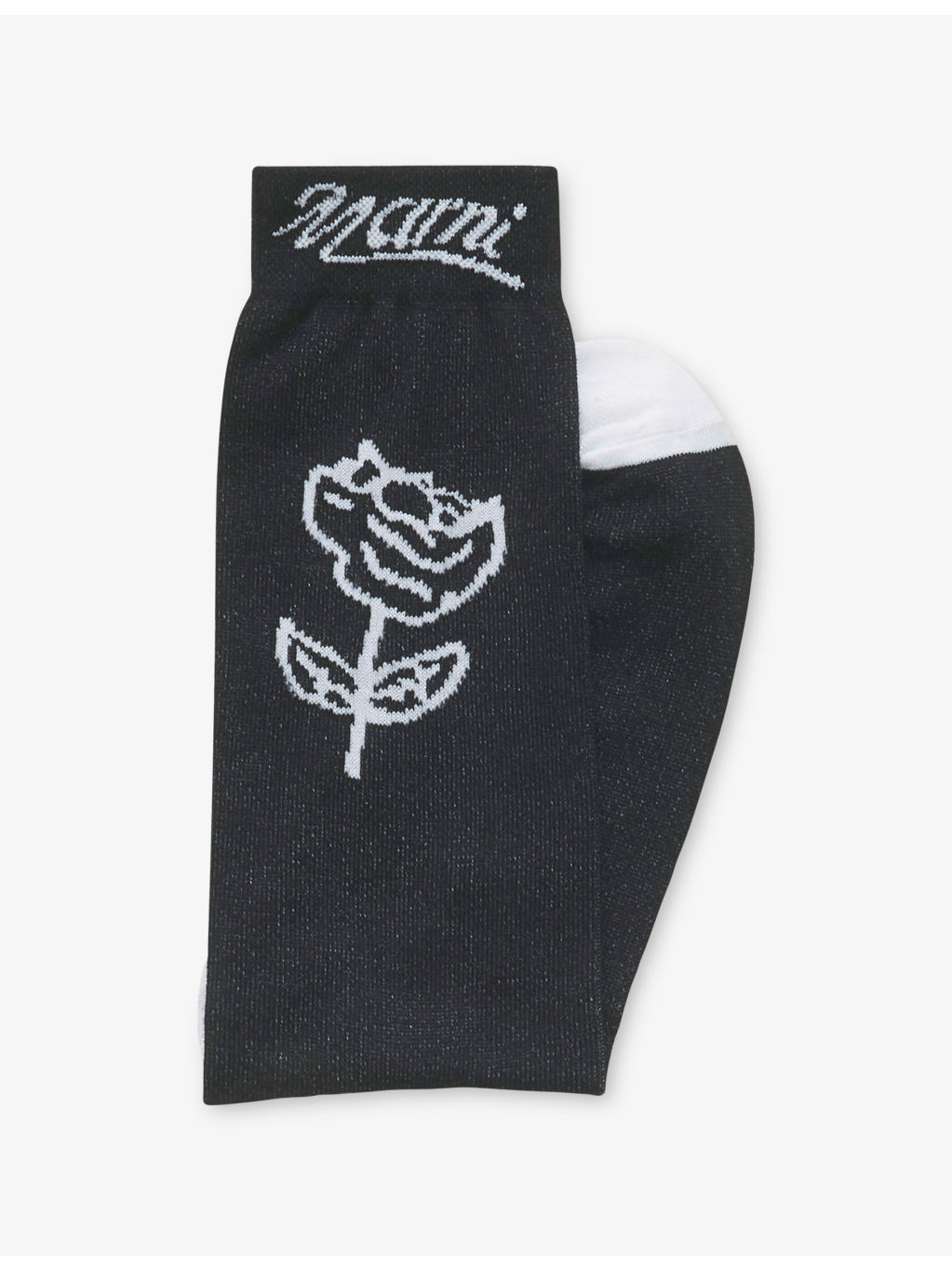 Sprayed Roses-Intarsia Cotton-Blend Mid-Calf Socks - 2