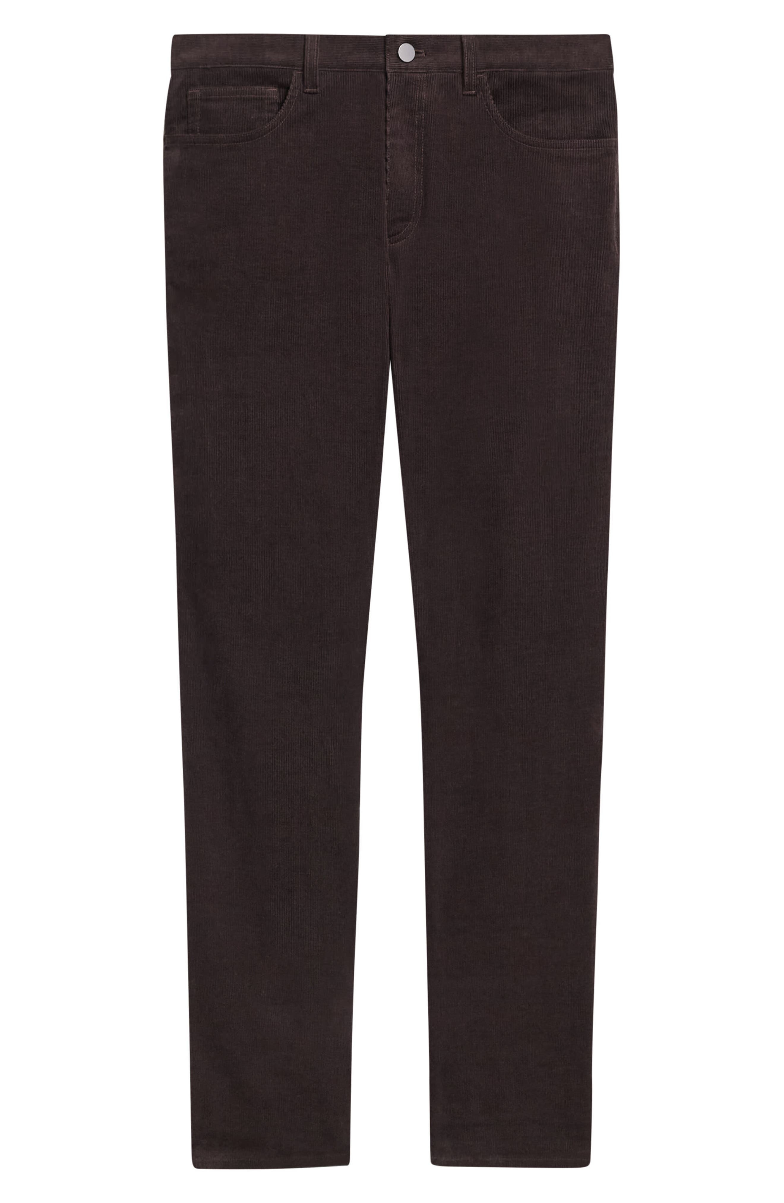 Theory Slim Fit Stretch Corduroy Pants in Hickory at Nordstrom - 4