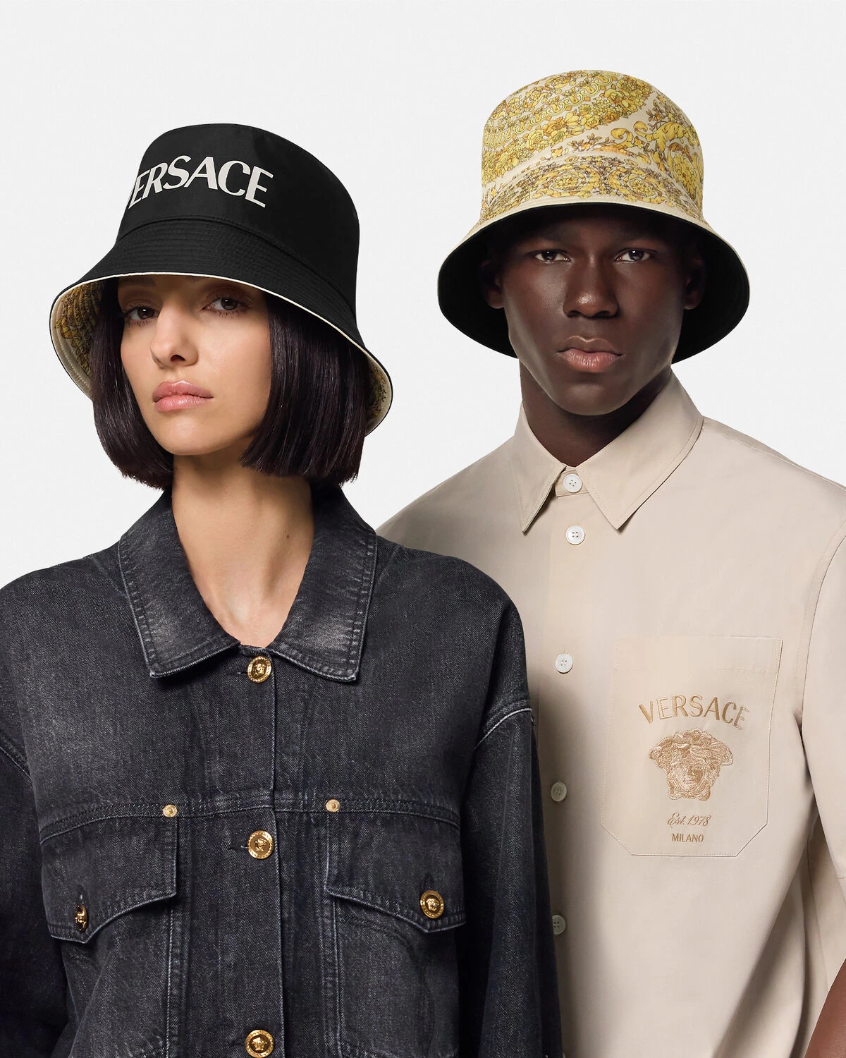 Barocco Reversible Bucket Hat - 3