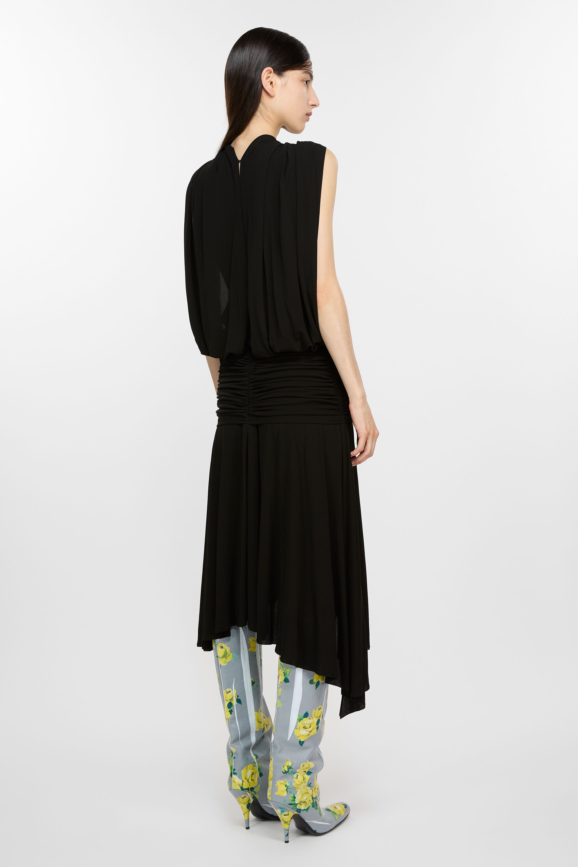 Sleeveless dress - Black - 3