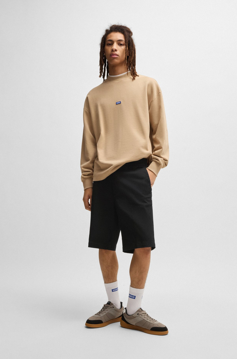 HUGO REGULAR-FIT REGULAR-RISE SHORTS IN COTTON TWILL outlook
