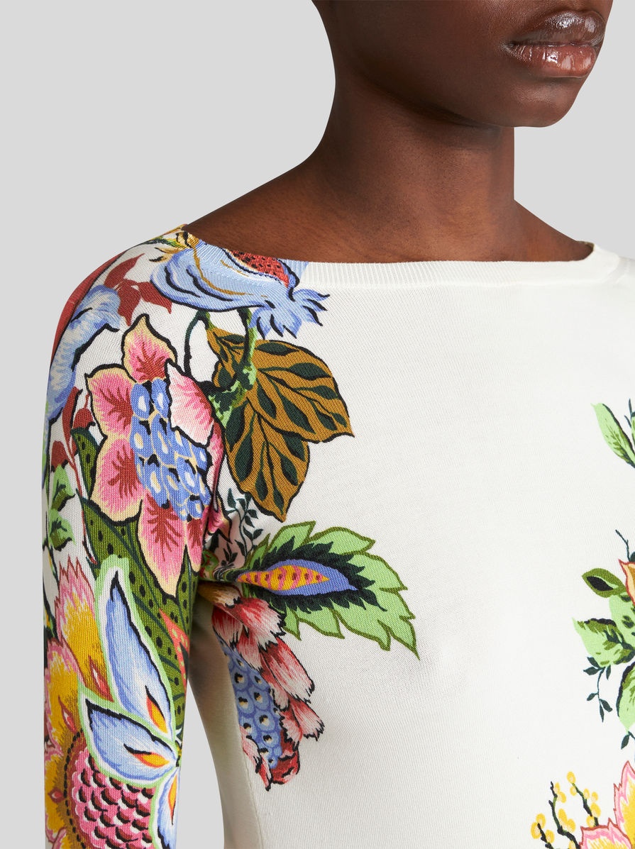 MULTICOLOURED BOUQUET SWEATER - 3