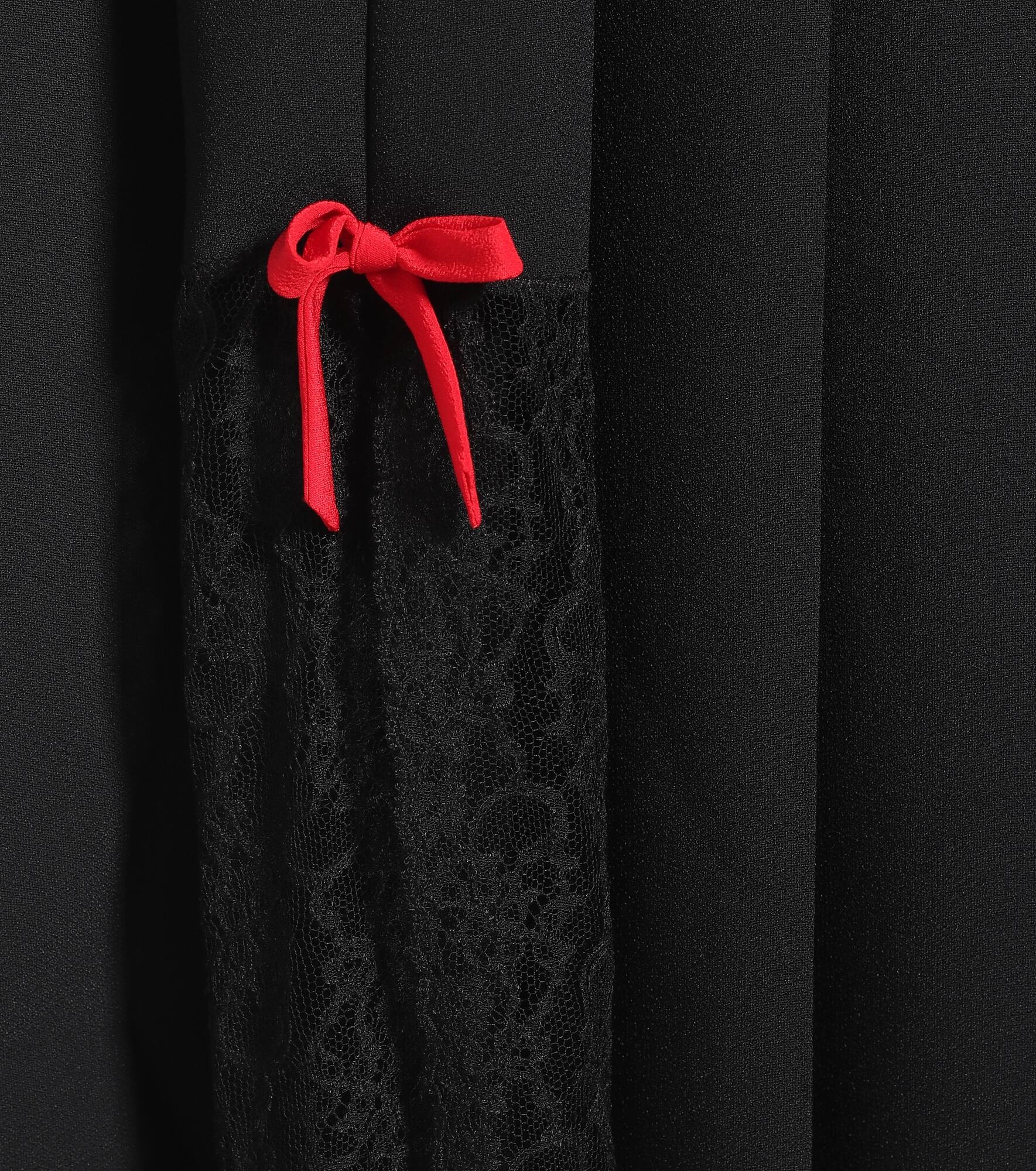 V-neck silk gown - 4