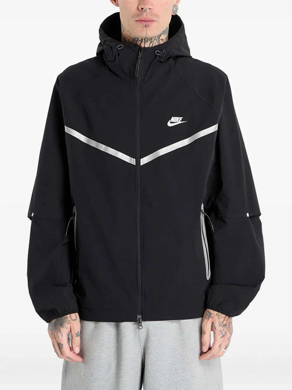 full-zip woven jacket - 1