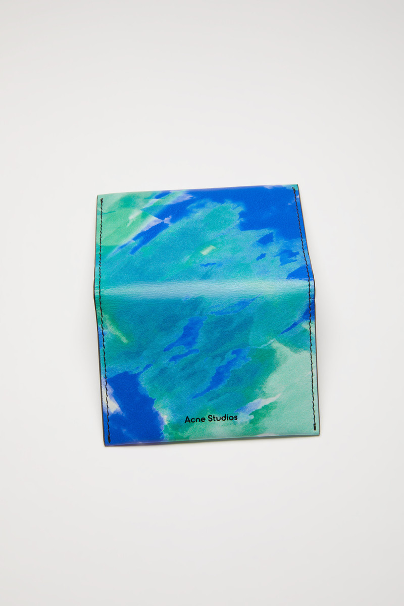 Folded card holder - Blue/green 3