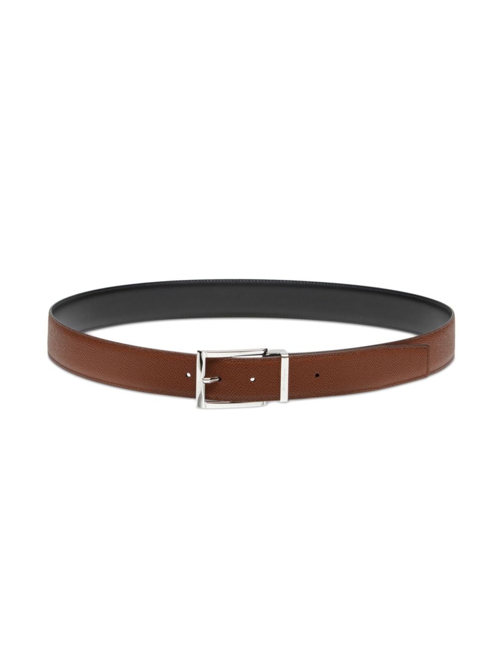 logo-engraved reversible belt - 3