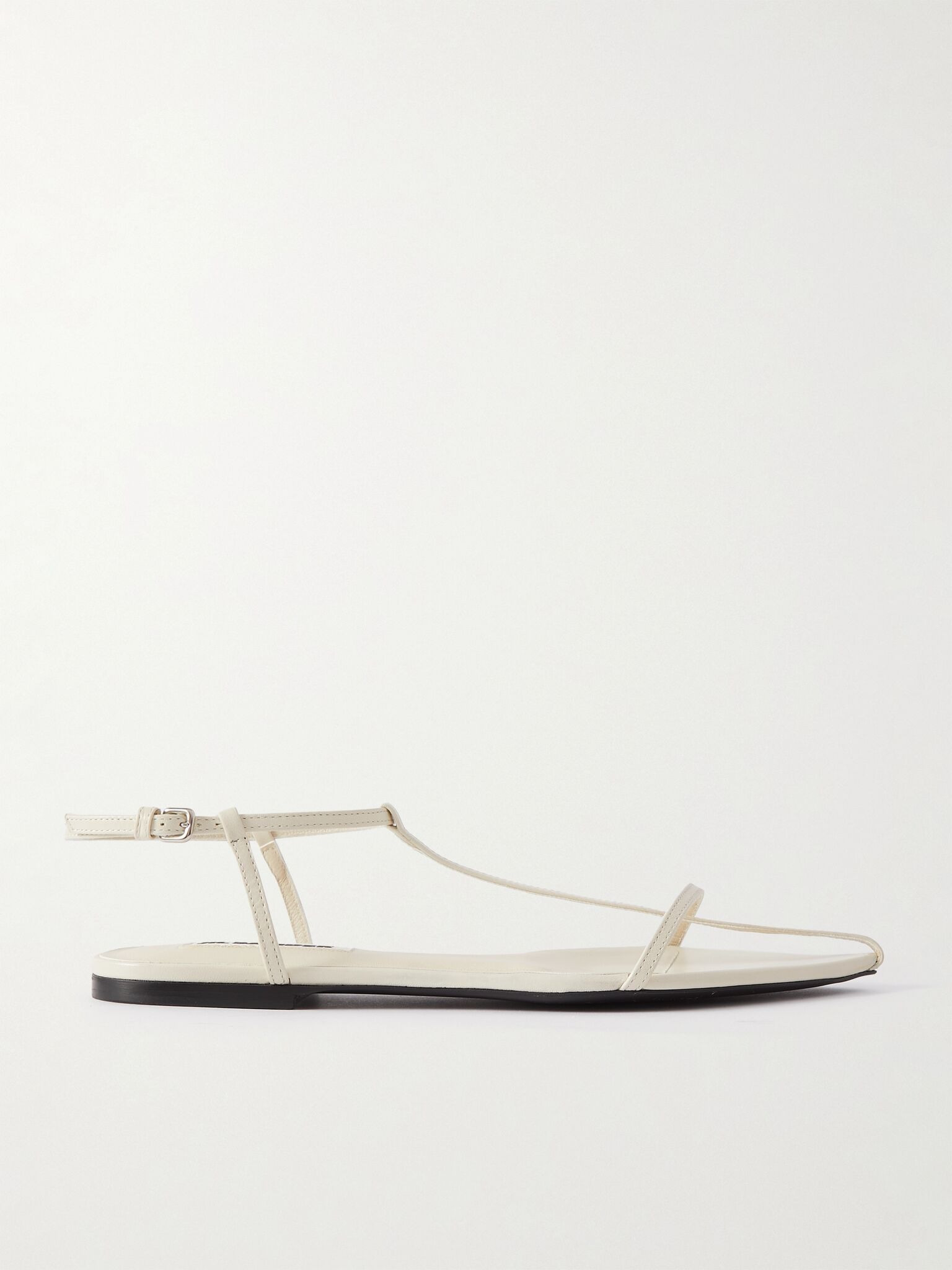 Leather sandals Cream - 1