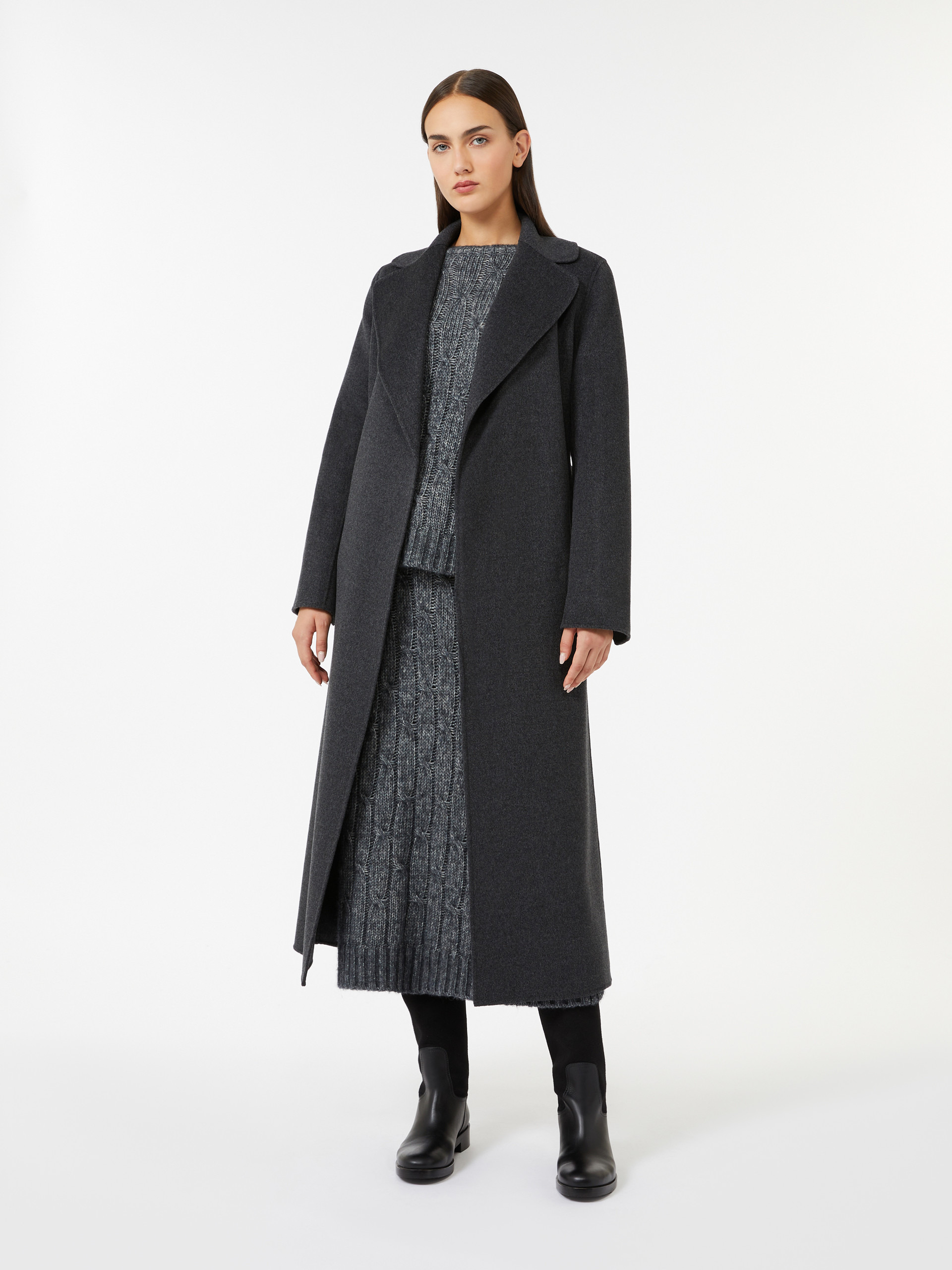 OTELLO Flared alpaca-blend skirt - 2