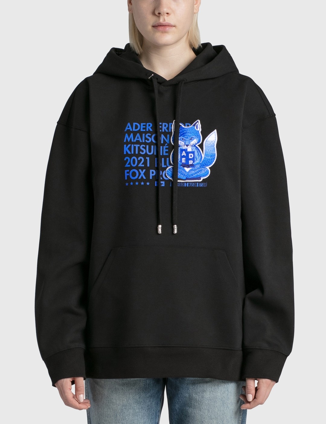 MAISON KITSUNÉ X ADER ERROR MEDITATION FOX HOODIE - 1