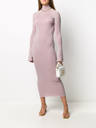 Lanvin ribbed knit bell-sleeve dress outlook