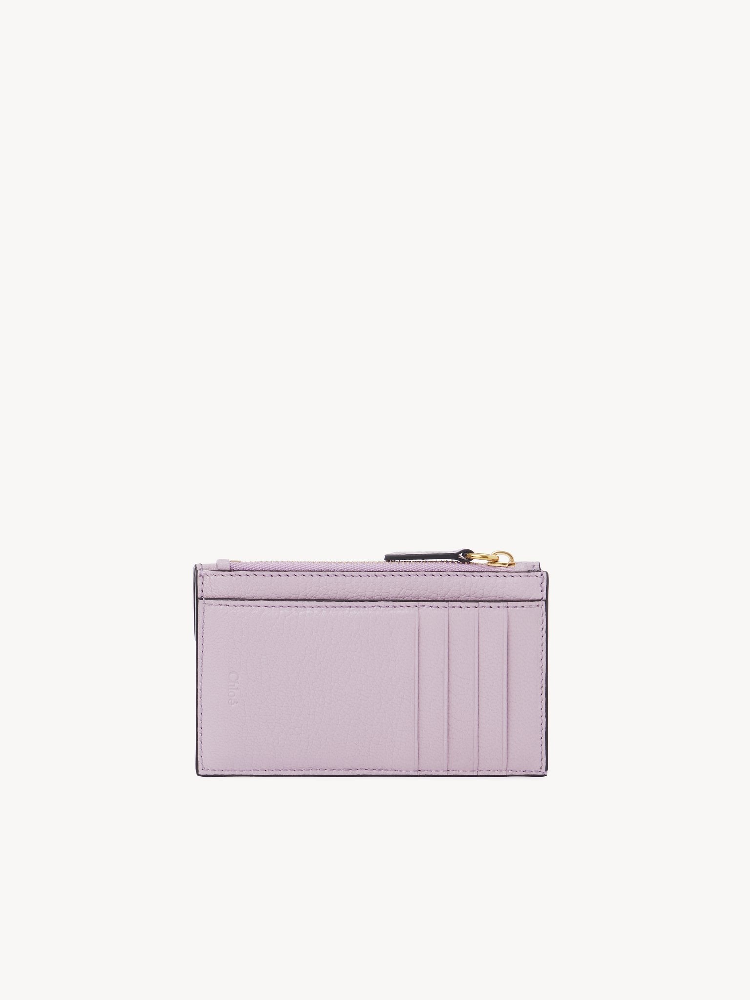 SMALL ENVELOPE PURSE WITH CARD SLOTS IN GRAINED LEATHER - 4