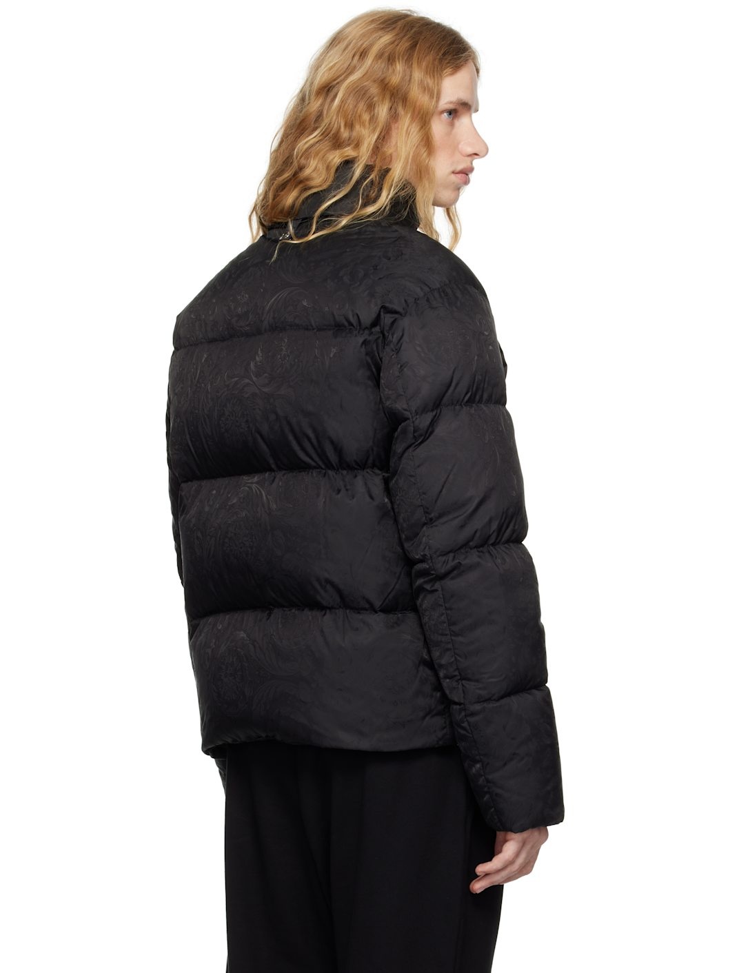 Black Barocco Light Puffer Down Jacket - 3